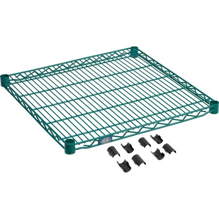 Nexel S2424G Poly-Green Epoxy Wire Shelf 24inW x 24inD S2424GZ